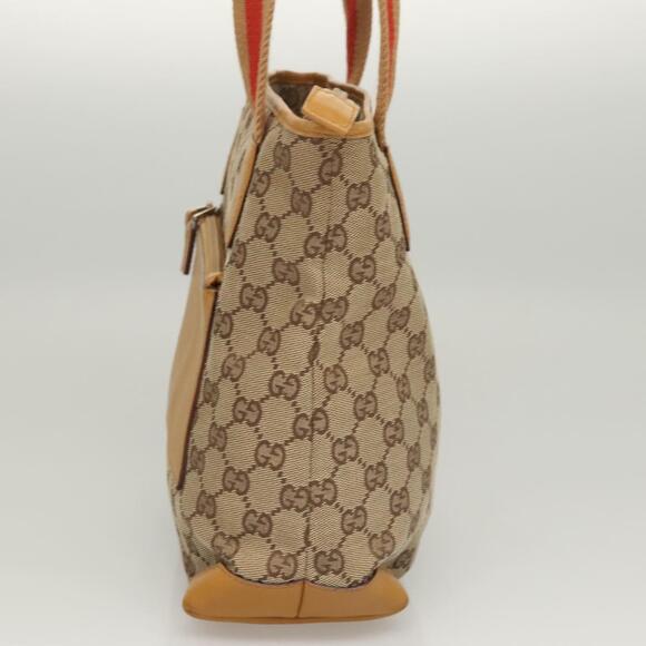 GUCCI GG Canvas Tote Bag Beige Silver 019 019 - Picture 4 of 16